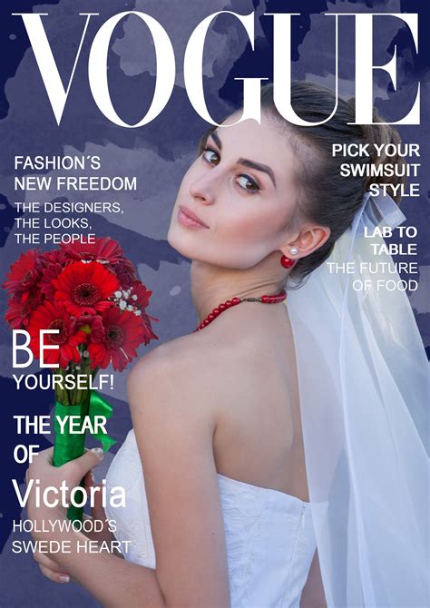 vogue magazine covers template.